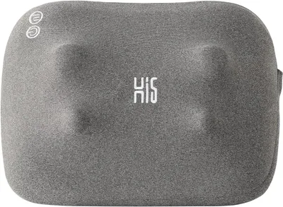 Productafbeelding van Mini Shiatsu-massagekussen met warmtefunctie, automatische uitschakeling en wasbare hoes, geschikt voor schouders, nek, rug en benen, grijs