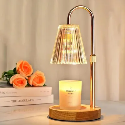 Image de Lampe décorative pour bougies - Hauteur réglable - Pour faire fondre la cire - Idéale pour la décoration intérieure