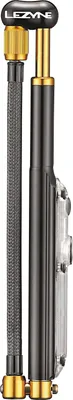 Produktbild von Lezyne Digital Shock Drive, Handluftpumpe, Schwarz, T-Typ Griff, 24,1 bar, Aluminium