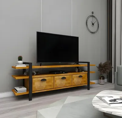 Produktbild von Designer Wohnzimmer Möbel Moderner TV-Ständer s Holz Sideboard