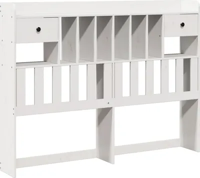 Obrázek produktu pro vidaXL Čelo postele s úložným prostorem bílé 150 cm z masivního borovicového dřeva