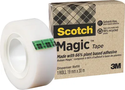 Produktbild von Scotch 7100364972, 30 m, Transparent, Acryl, Zellulose, Papier, 60 N, 19 mm