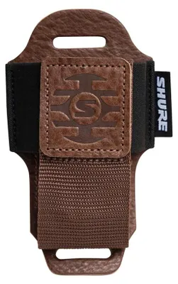 Immagine prodotto di Shure SH-BODYPACK-PBN-L: Custodia in pelle marrone per trasmettitori wireless