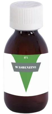 Produktbild von Wasbenzin 120 ml für die Fleckenentfernung von Öl, Fett und Schmutz auf Textilien