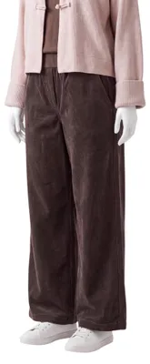 Produktbild von Cordhose Damen Feincord Culotte Gr. 38 bis 48 Wide Leg mit Stretch & Komfortbund
