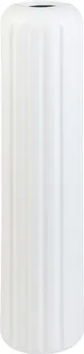 Produktbild von VIVANNO Bodenvase Fiberglas VERTA Säule, Wellenweiß matt mit Muster - 20x80 cm