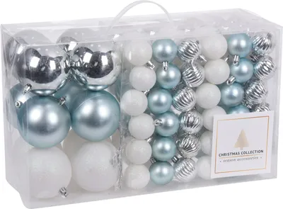Produktbild von Weihnachtskugel-Set, 94-teilig, Christbaumkugel in verschiedenen Größen