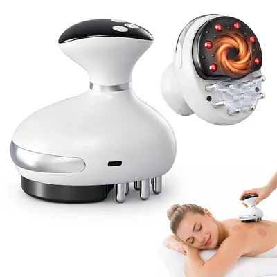 Produktbild von 3-in-1 Schröpfgerät elektrisch, Vakuum & Gua Sha, 9 Saug-/Heizstufen, 1200mAh – Anti Cellulite Massagegerät & Lymphdrainage