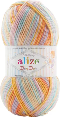 Produktbild von 100g Baby-Strickgarn ALIZE Baby Best Batik, Antipilling, Babywolle, Farbwahl