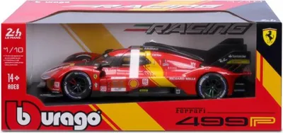 Image de Bburago 16301 Ferrari 499P #51 Le Mans 2023 rouge 1:18