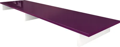 Produktbild von Vladon TV-Aufsatz Game,  Germany, Aufsatz für TV-Boards zur Erhöhung, Weiß matt/Brombeer Hochglanz (138,5 x 9,5 x 34,5 cm)
