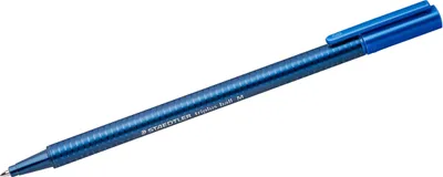 Produktbild von Kugelschreiber triplus ball Kappenmodell M blau Packung mit 10 Stück