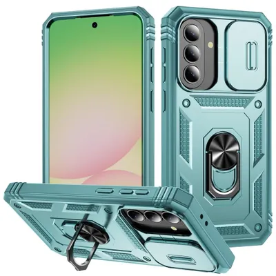 Produktbild von Samsung Galaxy A27 Hülle - Coverup Armor Ring Ständer Back Cover mit Kamera Schutz - Mintgrün