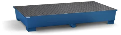 Produktbild von Stahlauffangwanne für 2 IBC à 1000 Liter mit Abfüllbereich