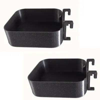 Zdjęcie produktu dla 2 x półka 9x8cm pojemnik na panel perforowany IKEA Skadis uchwyt na akcesoria panel perforowany
