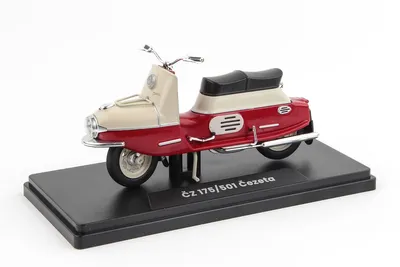 Obrázek produktu pro ČZ 175/501 (1958) Tmavě Červená/Světle Šedá ABREX 1:18