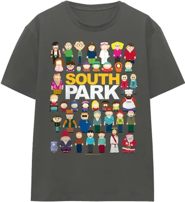Immagine prodotto di South Park - Maglietta "Full Cast" per uomo/donna Unisex TV15955 (XL) (Charcoal)