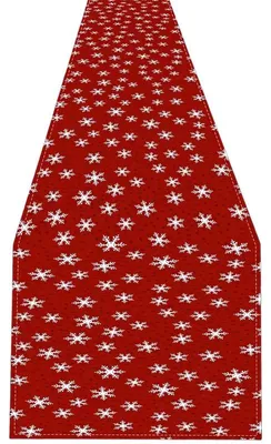 Immagine prodotto di APT BQ88 runner da tavola natalizio 275 x 33 cm rosso