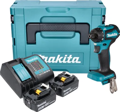 Produktbild von Makita DDF 083 SGJ Akku Bohrschrauber 18 V 40 Nm 1/4'' Brushless + 2x Akku 6,0 Ah + Ladegerät + Makpac