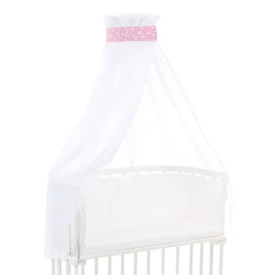 Produktbild von babybay Himmel Piqué mit Band für alle Modelle, beere Sterne weiß