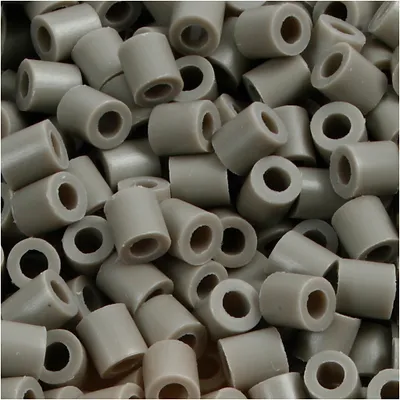 Produktbild von Fotoperlen, Größe 5x5 mm, Lochgröße 2,5 mm, Aschgrau (8), 1100Stck.