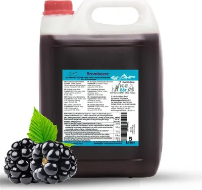 Produktbild von ICE BÄR Sirup Slush Konzentrat AZO FREI Brombeere Lila 5 Liter