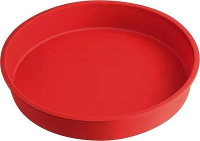 Image de Moule à gâteau rond en silicone, 26 cm, rouge