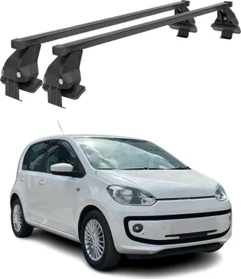 Produktbild von Menabo Dachträger Grundtäger für VW Up 2011-2016 Pre-FL 50kg Stahl Schwarz 2 tlg