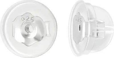 Produktbild von Ohrstecker Verschluss: Stopper aus Silber 925 mit Silikon (1 Paar)