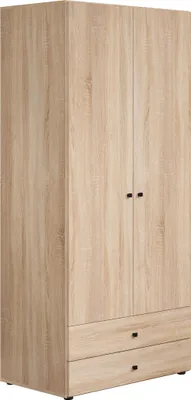 Produktbild von trendteam Garderobe Basics Kleiderschrank Eiche Sonoma Nachbildung, B/H/T ca. 81/176/51 cm
