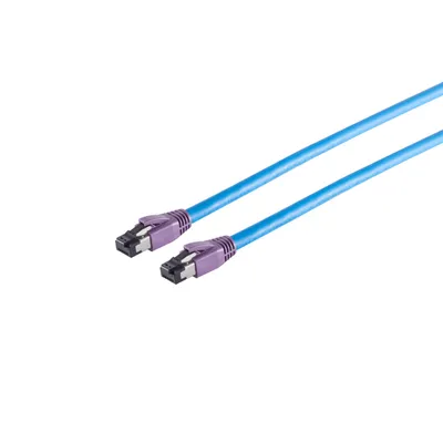 Image de S-Conn 08-40071 S/FTP (S-STP) Bleu 10m Câble réseau Cat8 (08-40071)