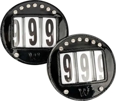 Produktbild von Waldhausen Round Nummernhalter Schwarz  Schwarz One Size