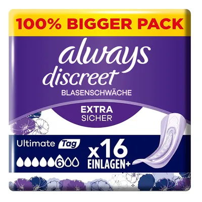Image de Always Discreet Ultimate Tag Big Pack confortable et discret 16 pièces