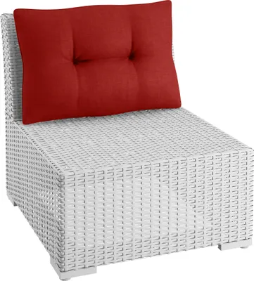 Produktbild von sunnypillow Gartenkissen Rückenkissen für Gartenmöbel 50x40x12 cm Rot