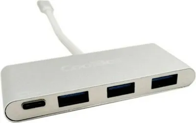 Imagen del producto de CoolBox COO-HUC3U3PD, USB 3.2 Gen 1 (3.1 Gen 1) tipo C, USB 3.2 Gen 1 (3.1 Gen 1) tipo A, USB 3.2 Gen 1 (3.1 Gen 1) tipo C, 5000 Mbit/s, aluminio, aluminio, USB