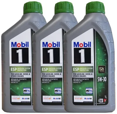 Produktbild von Mobil 1 Motoröl ESP 5W-30 für Dieselpartikelfilter und Katalysatoren 3x1 L