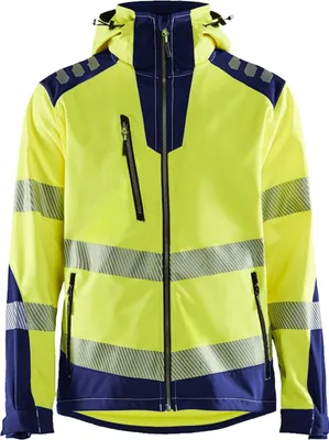 Produktbild von Blakläder Warn-Softshelljacke 44912513 gelb/marine Uni, S
