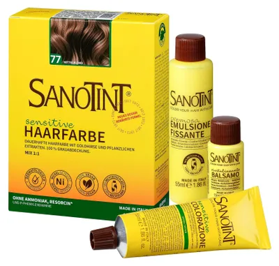 Produktbild von SANOTINT sensitive 77 Mittelblond 125ml