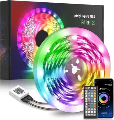 Immagine prodotto di Striscia luminosa LED RGB da 20 m con controllo tramite app e sincronizzazione musicale, ideale per decorazioni di feste e ricorrenze.