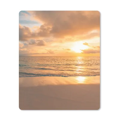 Produktbild von MuchoWow® Mauspad Mousepad Strand - Sommer - Sonnenuntergang - Wolken - Meer 30x40 cm - Mousepads - Maus Mat - Pad - Mausunterlage - Mausmatten