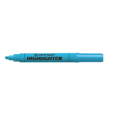 Produktbild von Zvýrazňovač Centropen 8552, 1-4,6 mm, klínový hrot, modrý