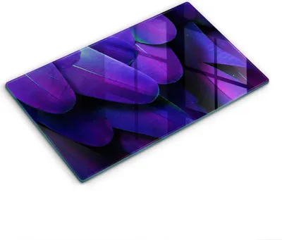 Produktbild von Abdeckung Glas - Küchenabdeckung - 30x52 cm - Abdeckplatte -Neonfedern