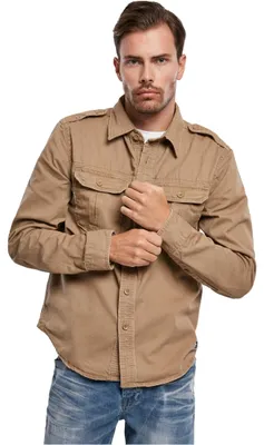 Produktbild von Brandit Vintage Shirt Longsleeve Camel 3XL