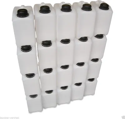 Produktbild von 20 x 2,5 Liter Wasserkanister Kunststoffkanister Trinkwasserkanister natur, weiß (20x2,5knn)