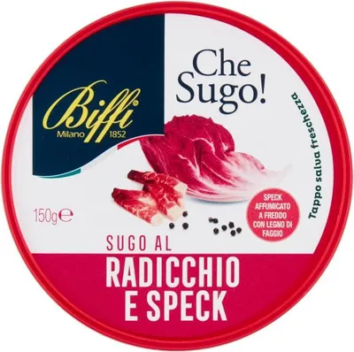 Produktbild von 3x BIFFI Radicchio-Speck-Sauce 150gr+ Italian Gourmet polpa 400g