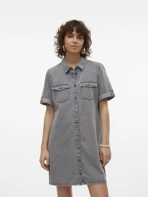 Produktbild von Vero Moda Jennie Kurzarmkleid Grau M Frau Grau M