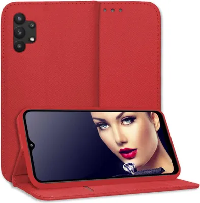 Produktbild von Bookstyle Schutzhülle Klapphülle Schutztasche Etui Cover für Samsung Galaxy A32 4G (A325, 6.4'') - Rot
