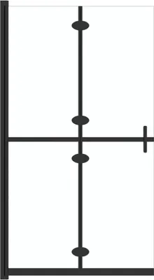 Produktbild von vidaXL Faltbare begehbare Duschwand Transparentes ESG Glas 70x190 cm