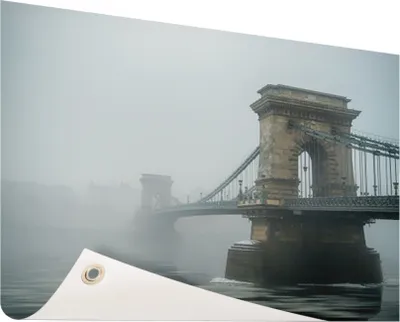 Produktbild von Gartenposter - 120x80 cm - Kettenbrücke Budapest  - Modernes Wandbilder