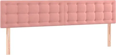 Produktbild von vidaXL Kopfteile Rosa 160x5x78/88 cm Samt
